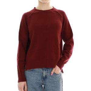 MAGLIA CON SPACCHI BORDEAUX
